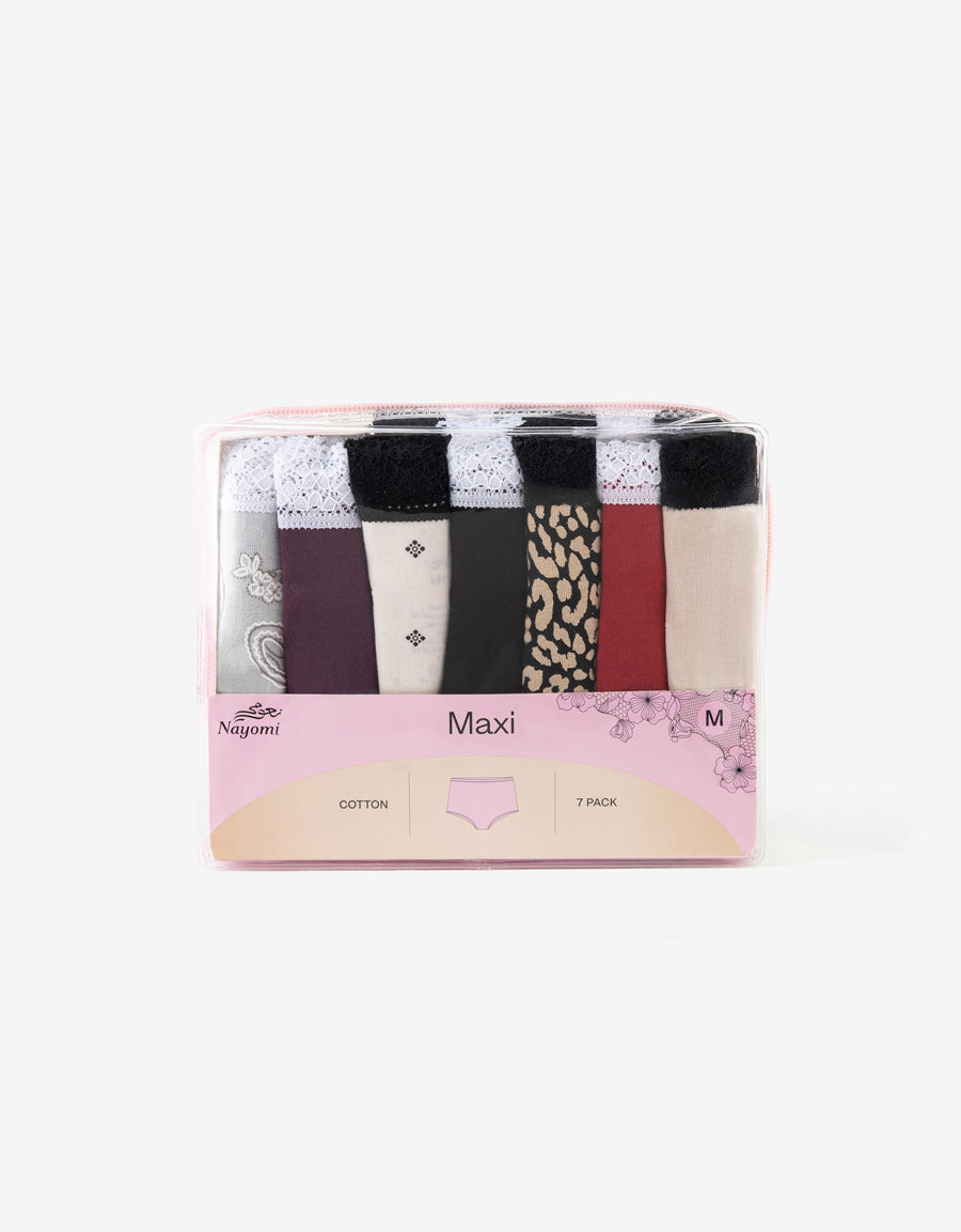7-Pack Cotton Maxi Panties