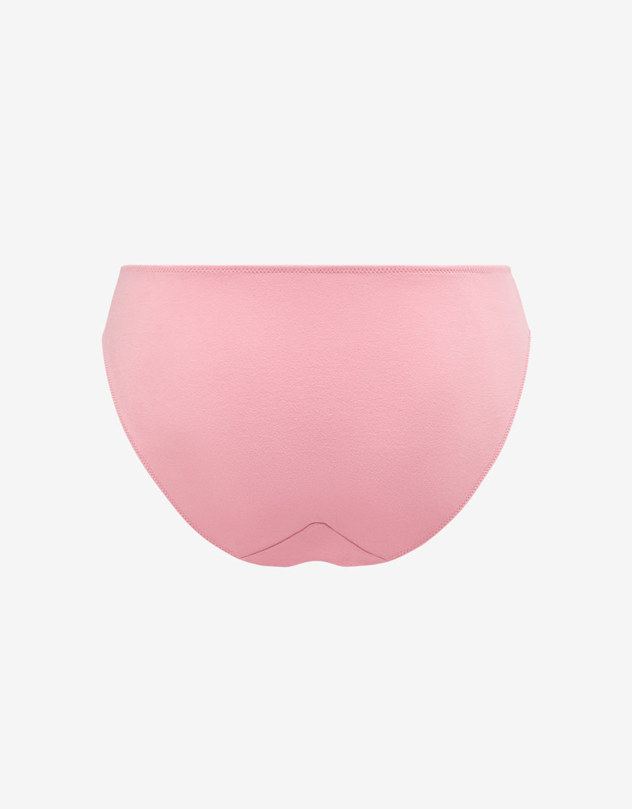 Lace-Trim Microfiber Bikini Panty