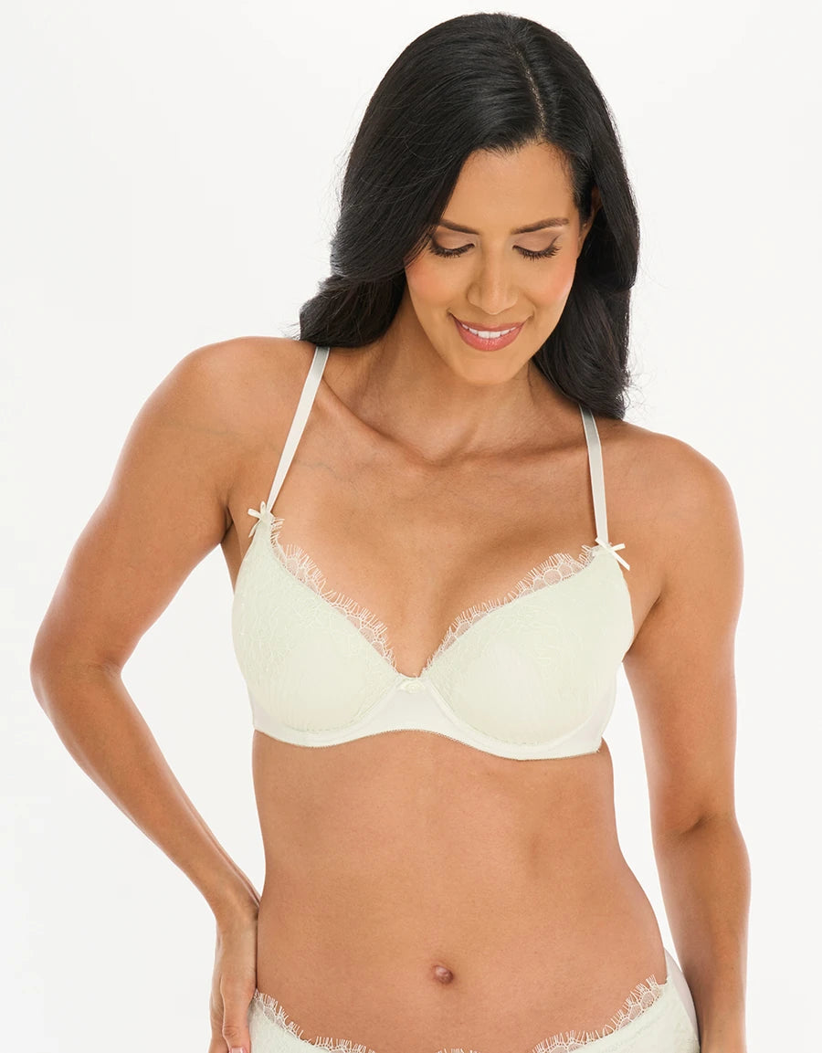 Lace Bridal Plunge Bra