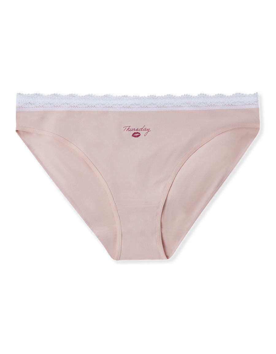 Essential 7 Pack Days Of The Week Bikini Brief Yellow