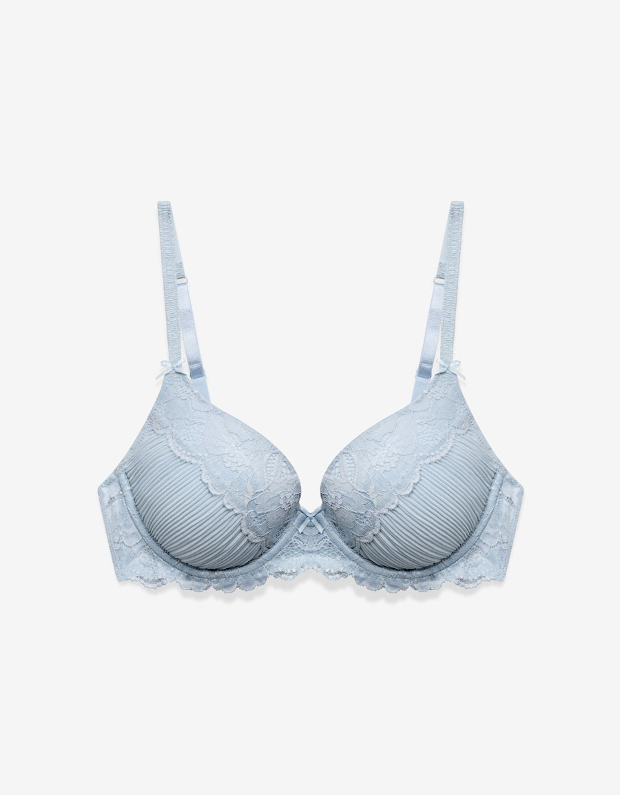 Chiffon Bra in Light Blue
