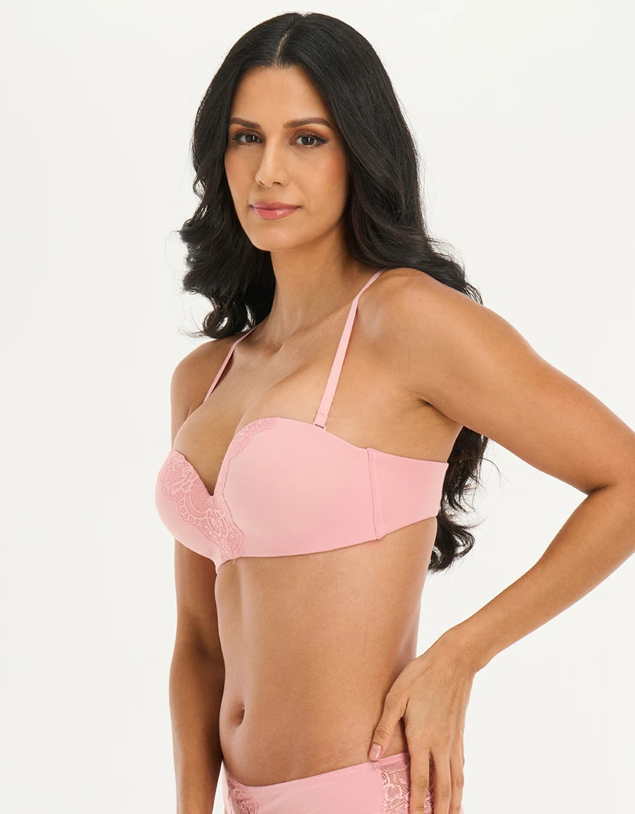 Lace-Trim Push-Up Multiway Bra