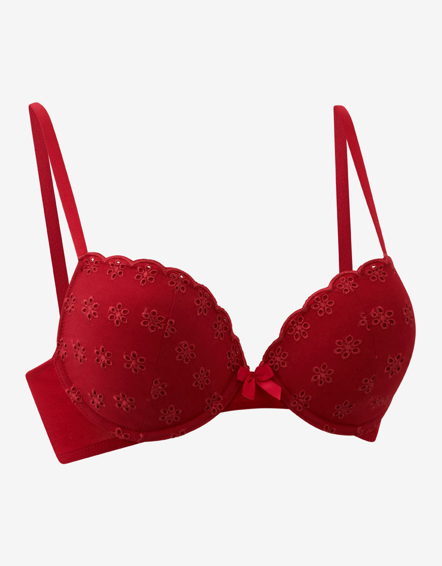 Cotton Plunge Bra