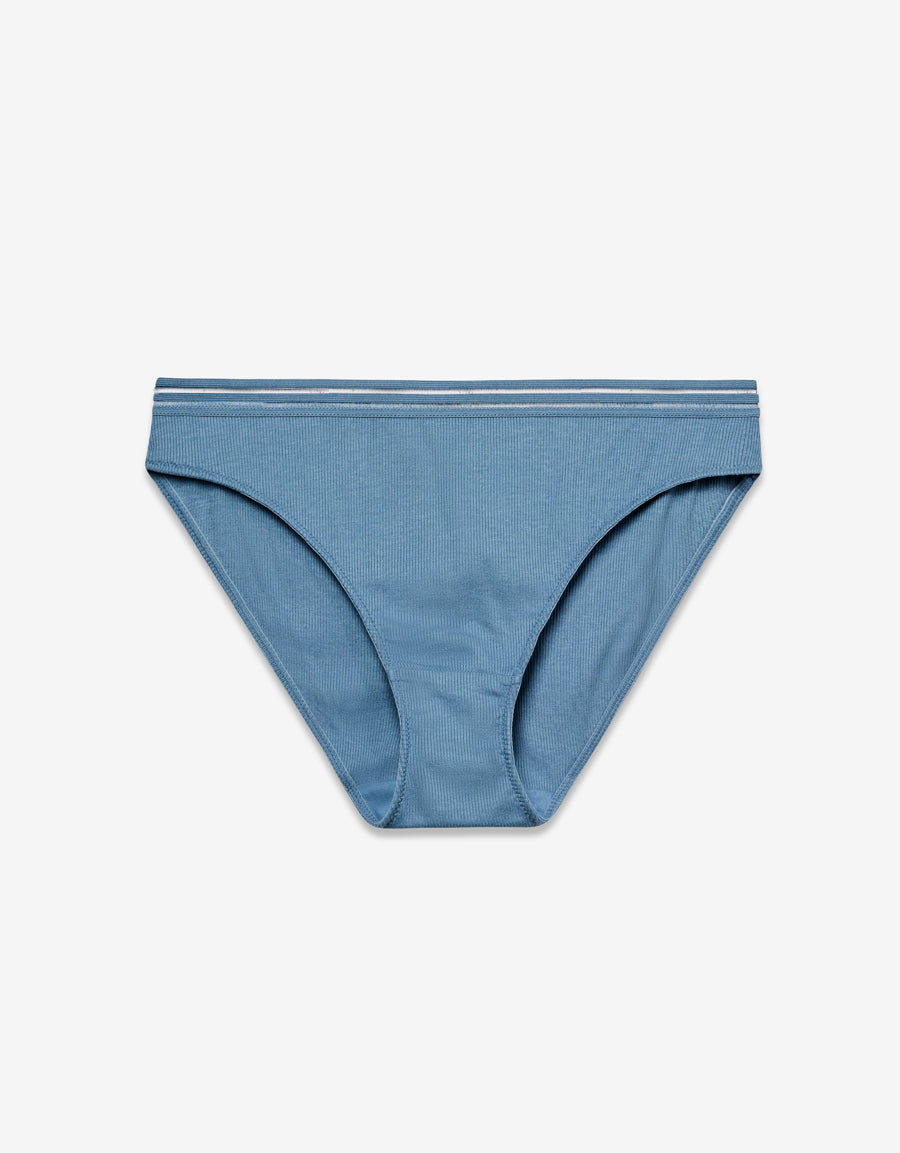 Cotton Bikini Panty in Blue
