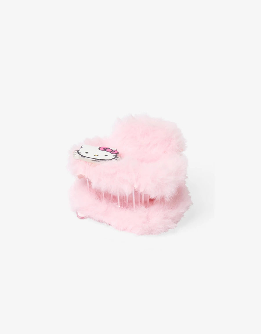 Hello Kitty Feather-Trim Claw Clip