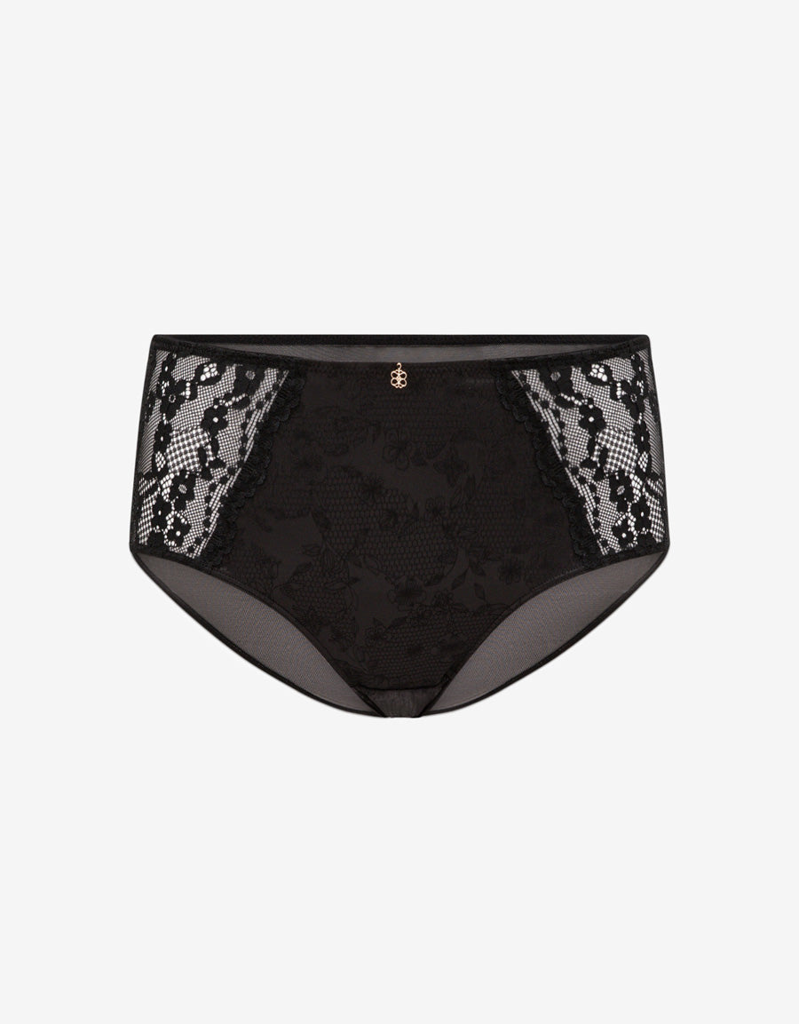 Lace Satin Hipster Panty
