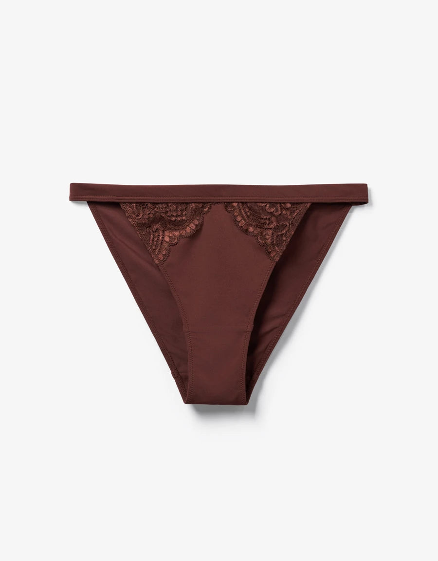 Lace-Trim Tanga Panty