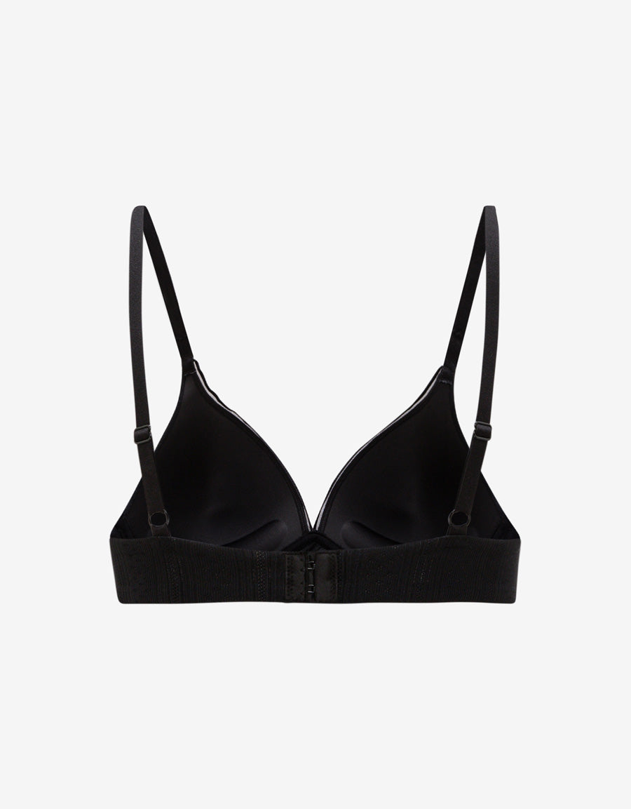 Non Wired Microfiber Plunge Bra