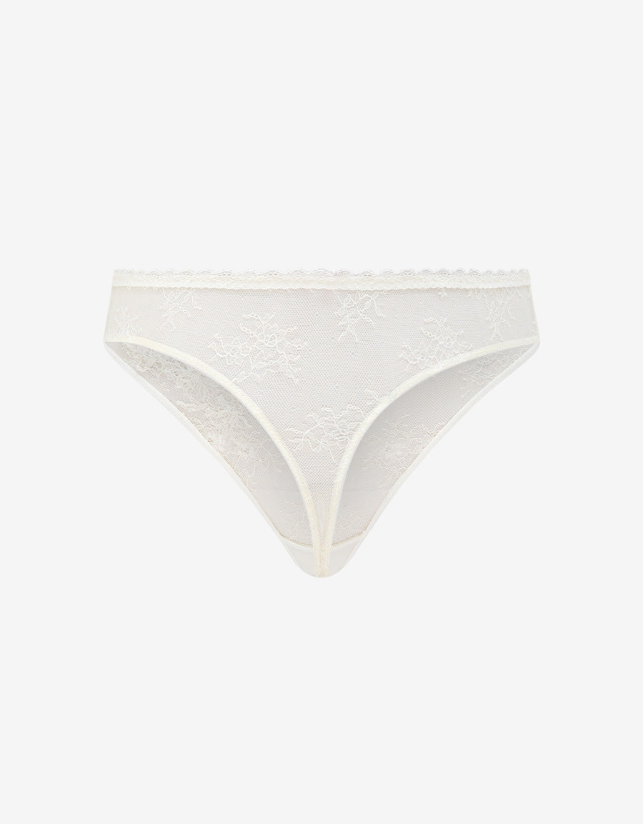 Lace Bridal Thong Panty