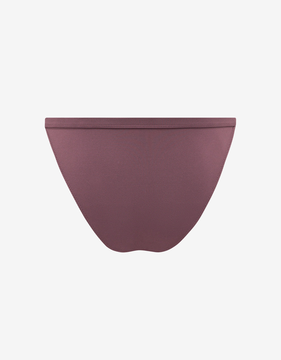 Lace-Trim Microfiber Tanga Panty