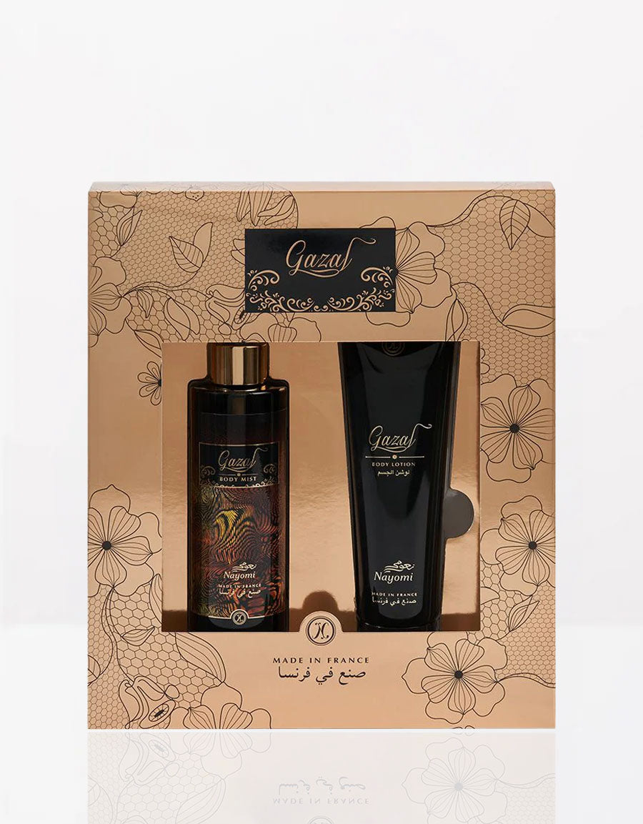 Gazal Body Mist And Lotion Gift Set