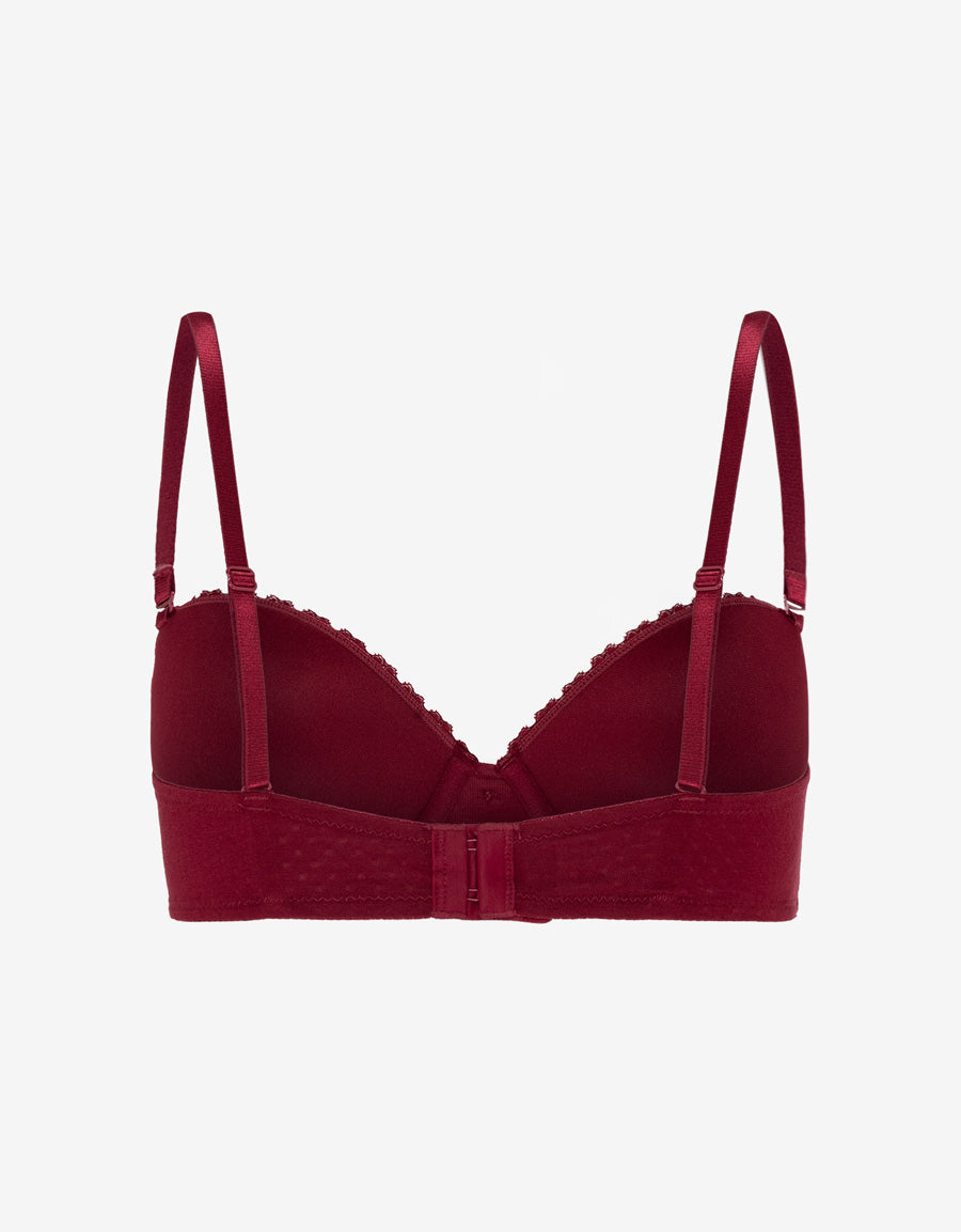 Lace-Trim Cotton Multiway Bra