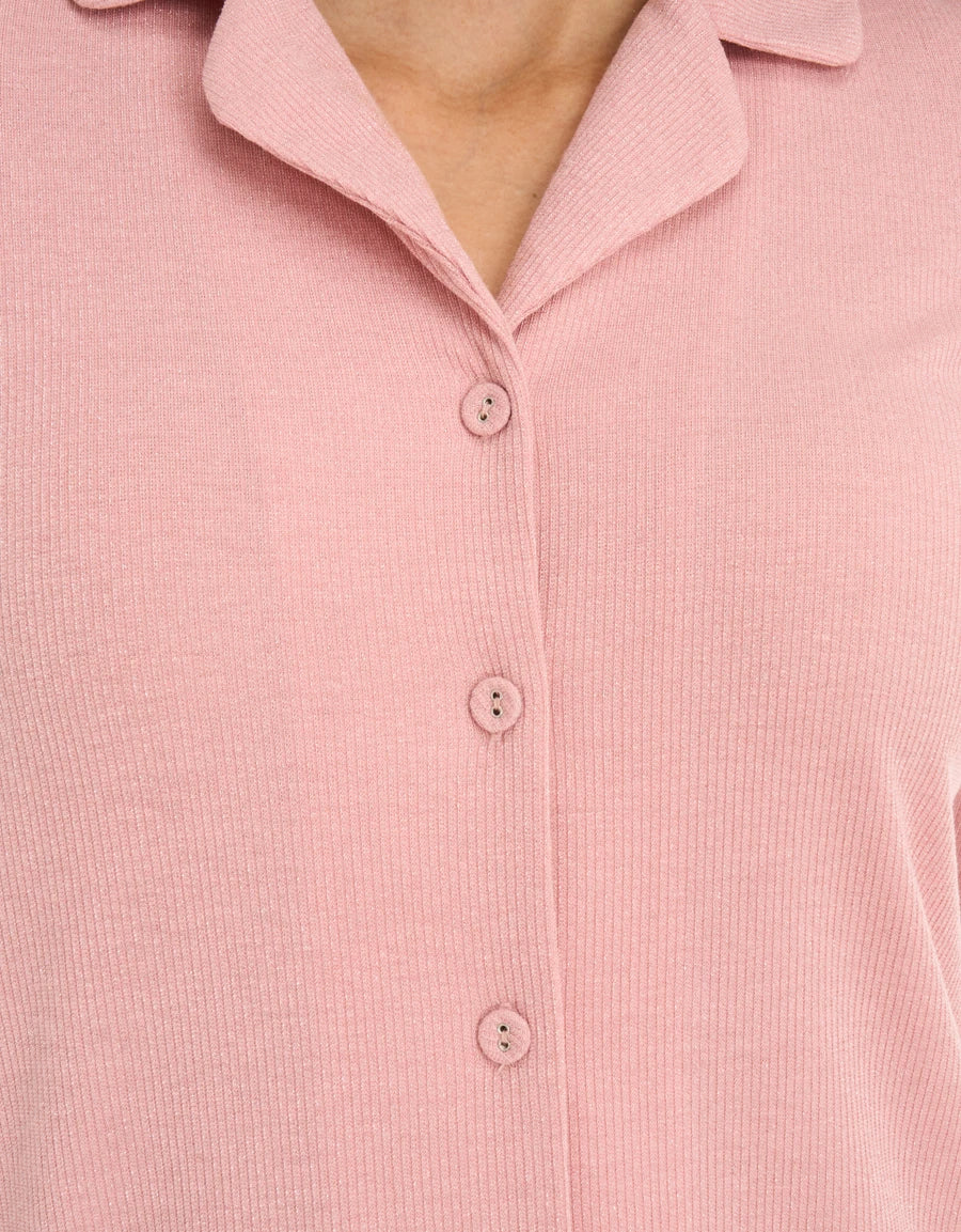Ribbed Pajama Set
