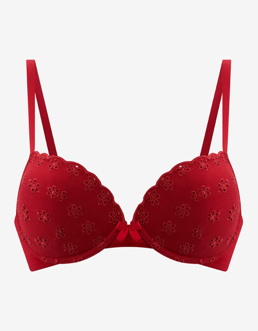 Cotton Plunge Bra