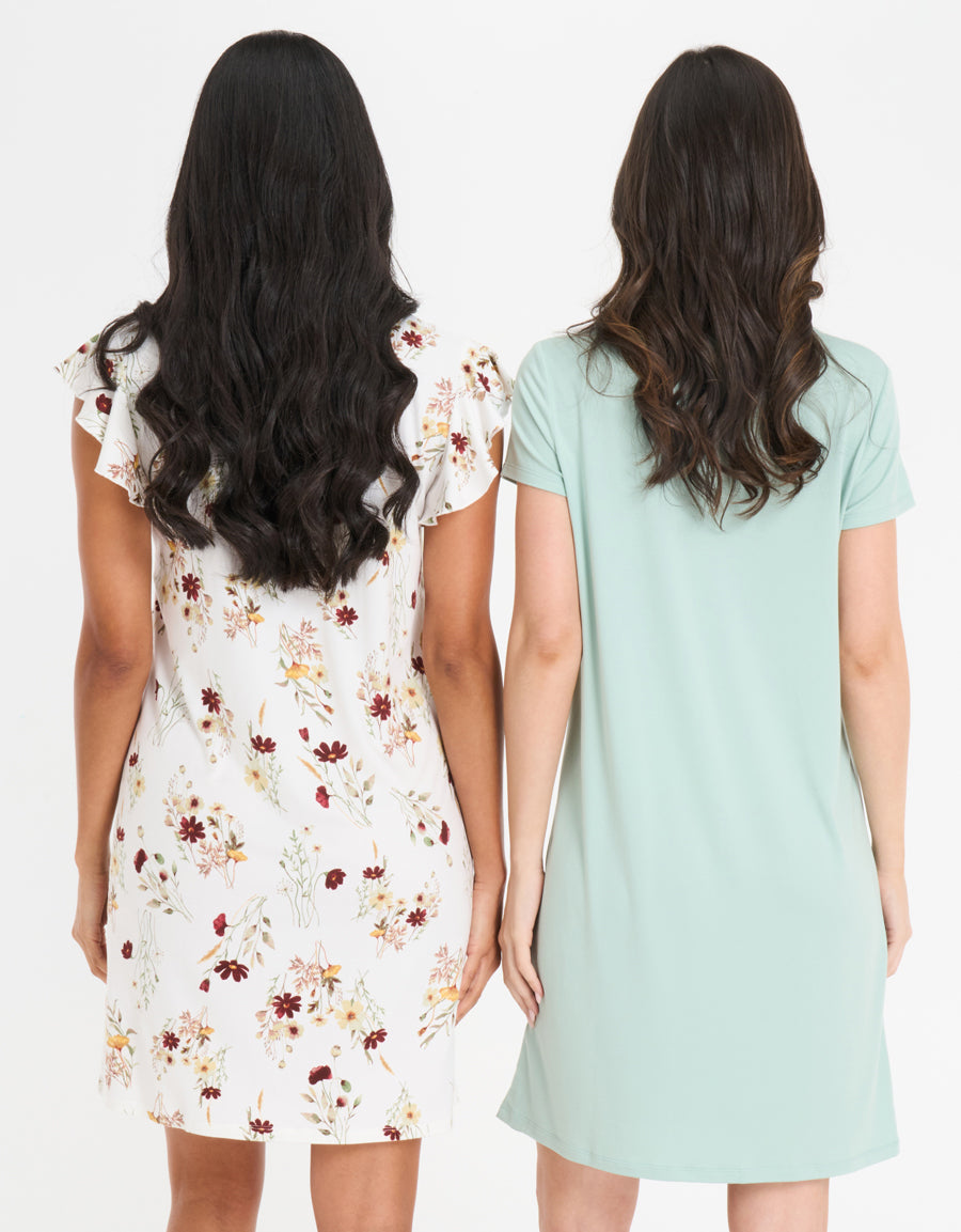 2-Pack Soft-Stretch Short Dresses