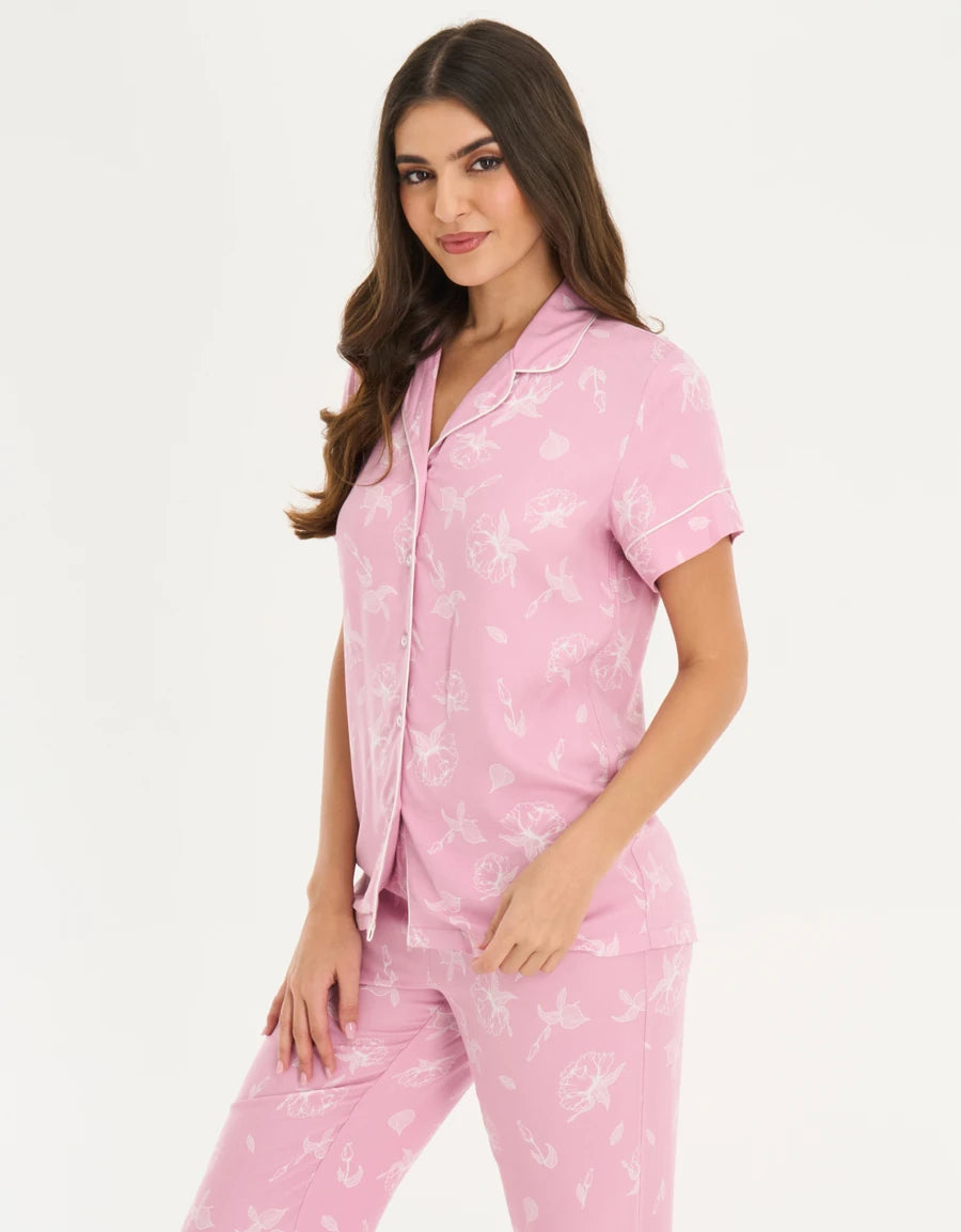 Floral Print Pajama Set