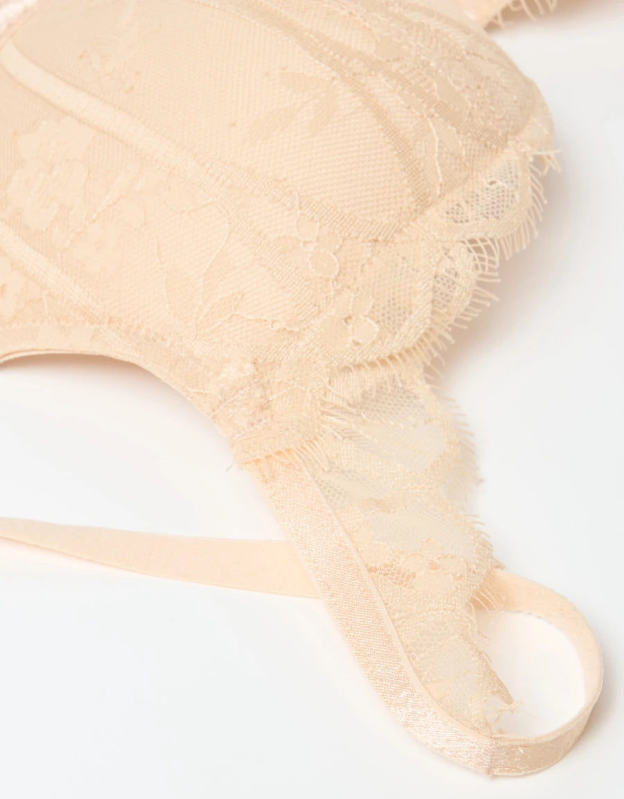 Lace Push-Up Balconette Bra