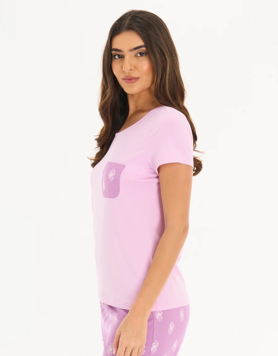 Floral Print Pajama Set
