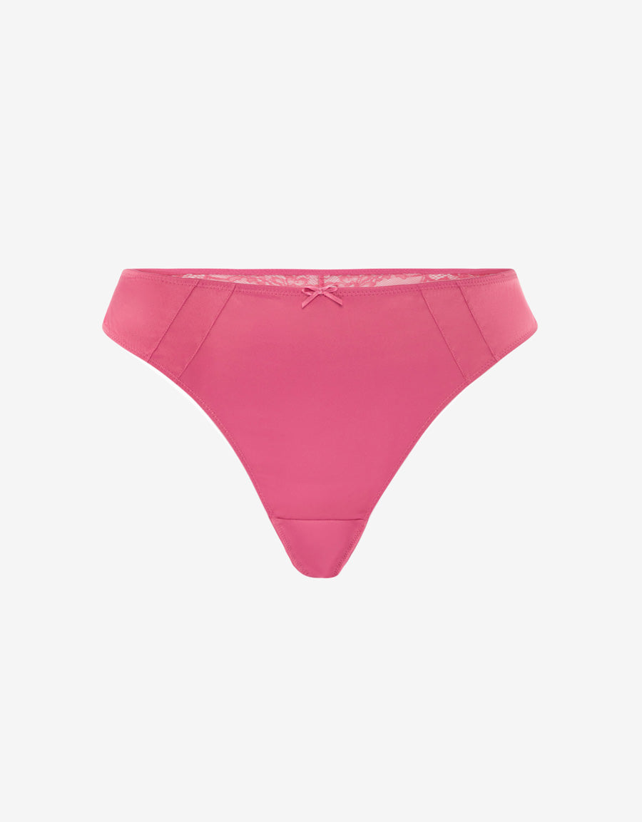 Lace-Trim Thong Panty