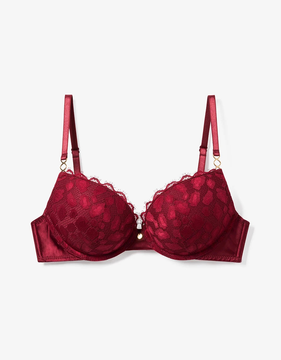 Lace Double Push-Up Plunge Bra