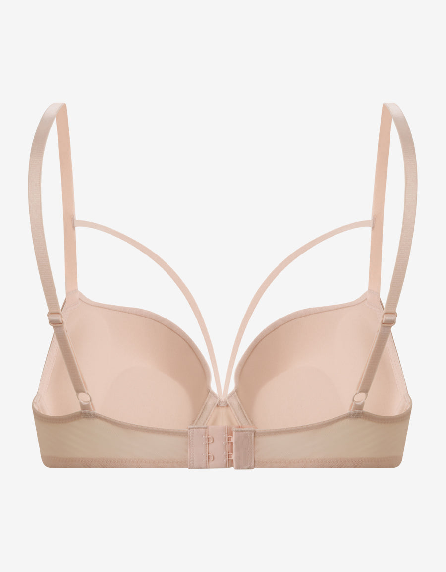 Jacquard Satin Plunge Bra