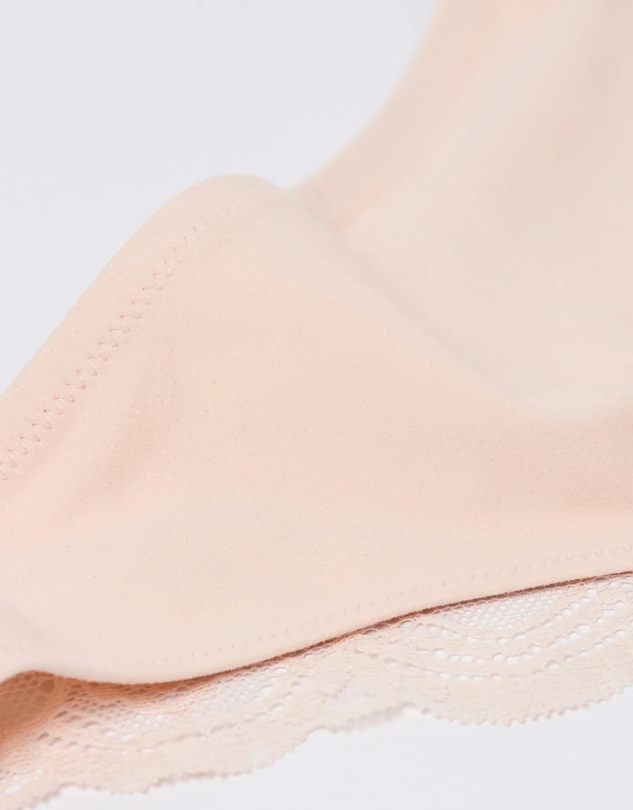 Lace-Trim Brazilian Panty