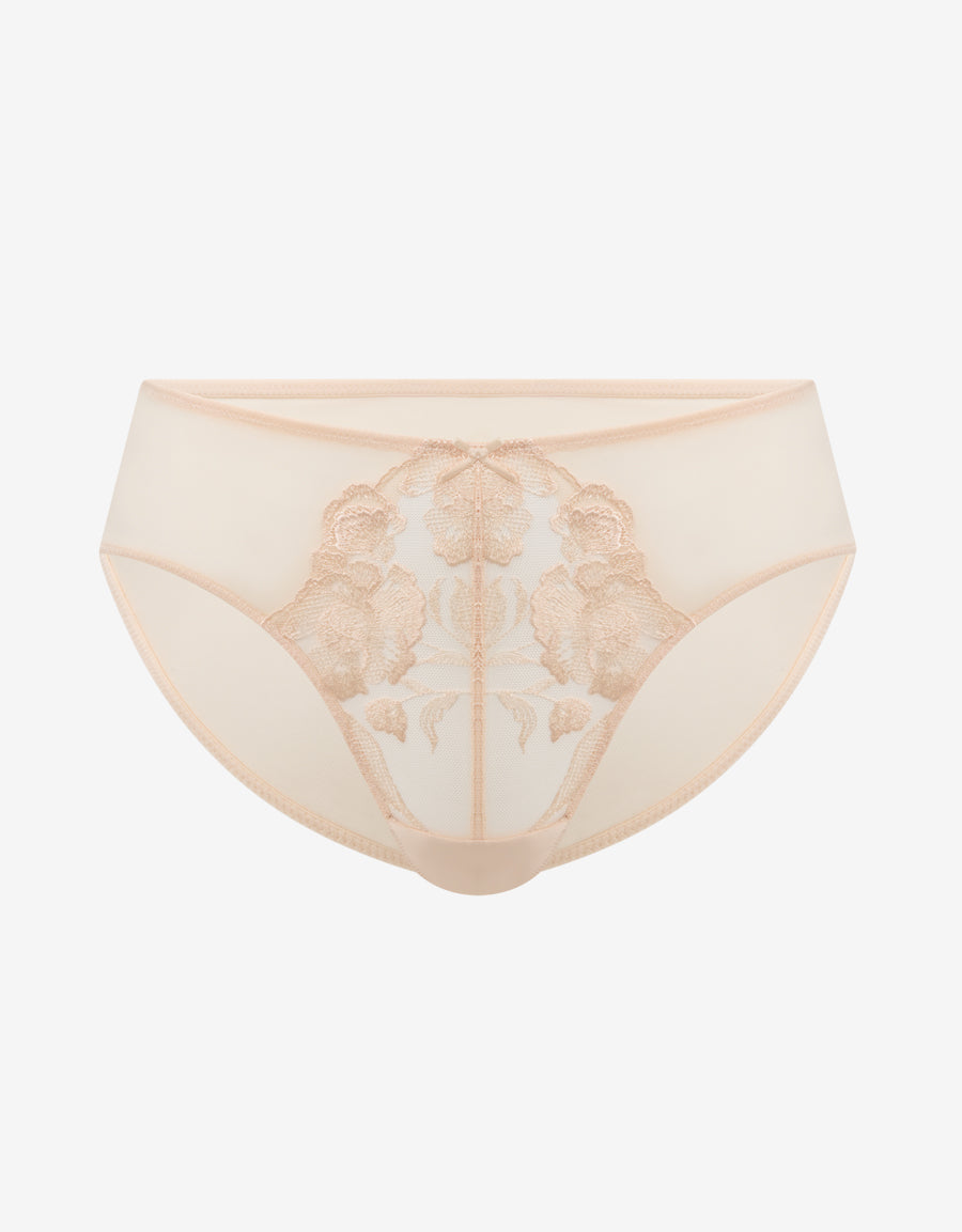 Mesh And Embroidery Bikini