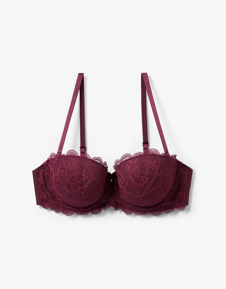 Lace Push-Up Balconette Bra