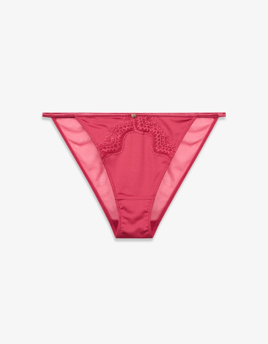 Lace-Trim Tanga Panty