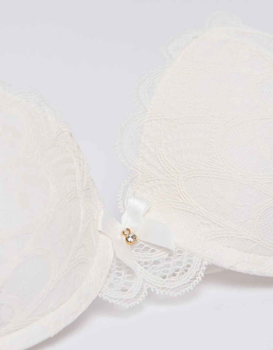 Lace Push-Up Plunge Bra