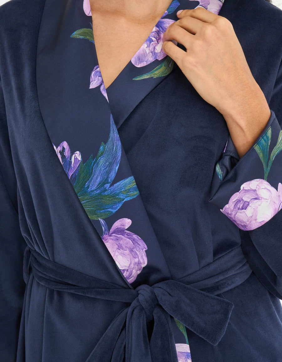 3-Piece Floral Print Fleece Pajama Set