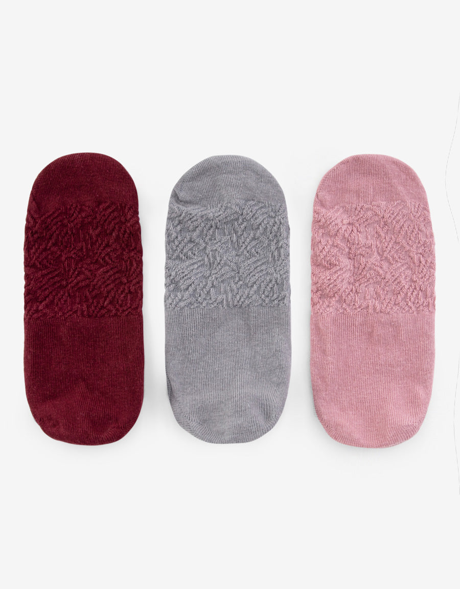 3-Pack Cotton Footsies