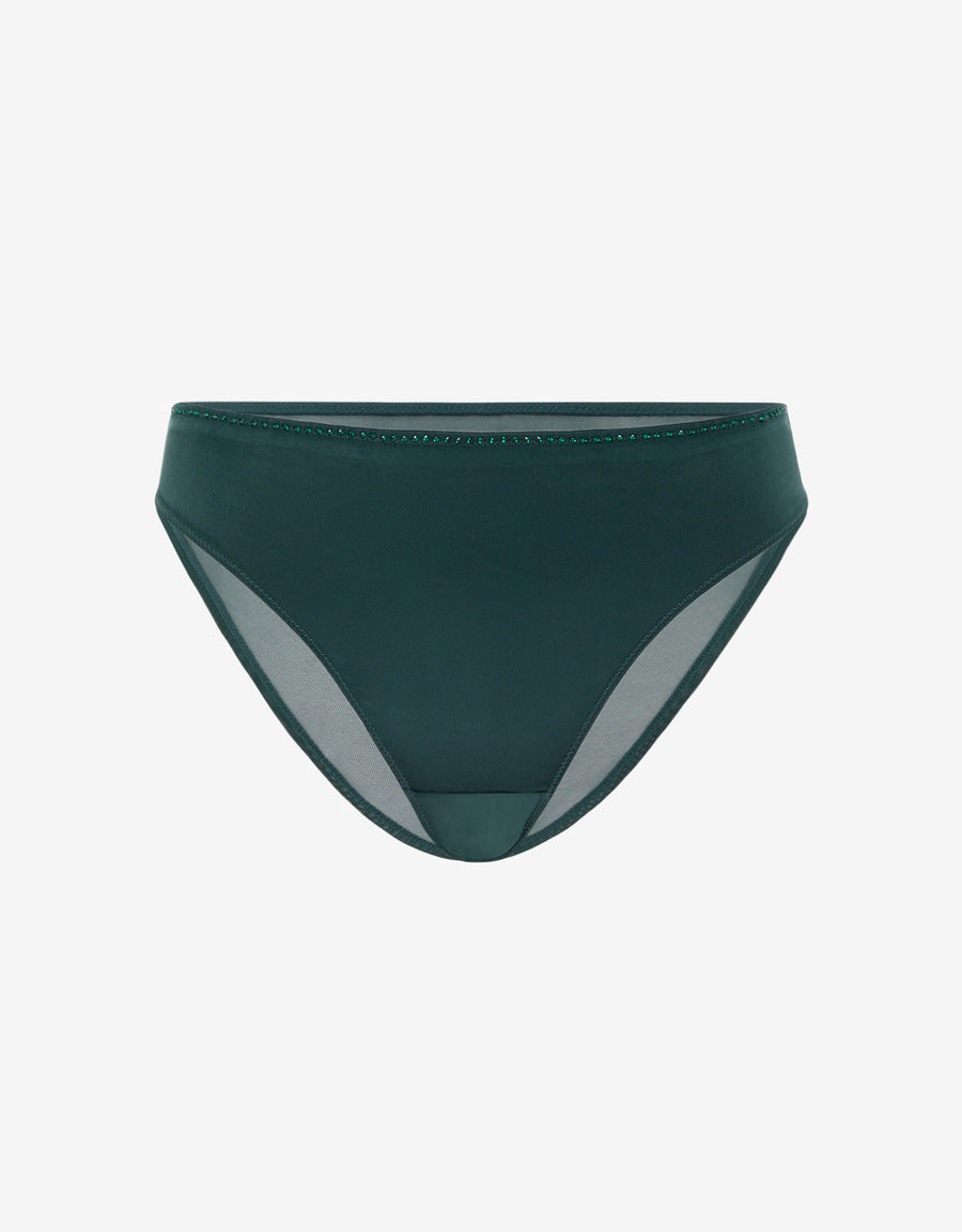 Sparkle Satin Brazilian Panty