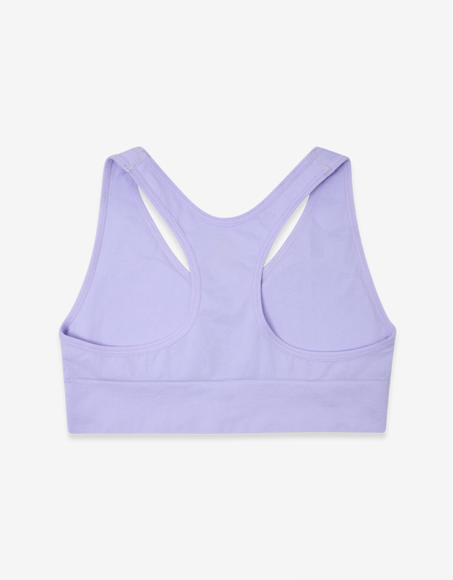 Jersey Seamless Crop Top in Lilac
