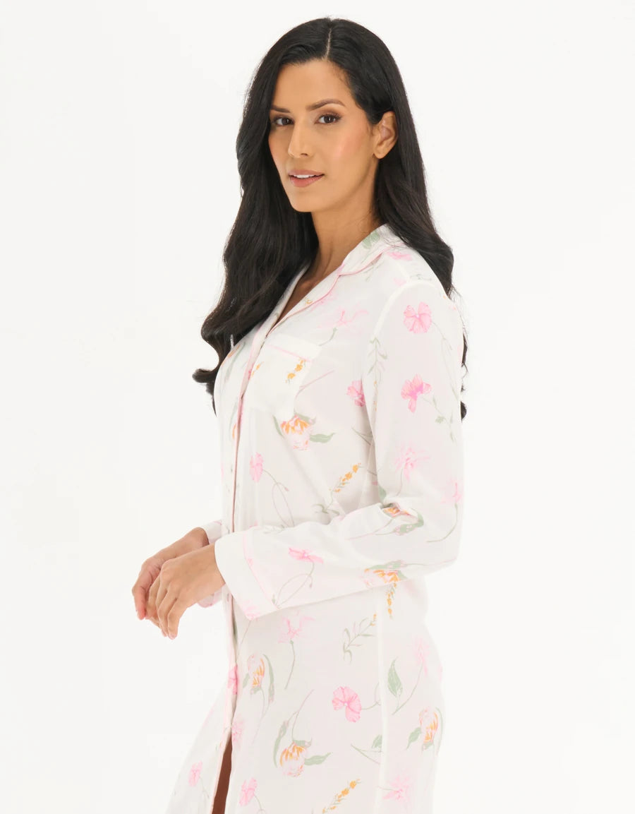2-Pack Floral Print Nightshirts