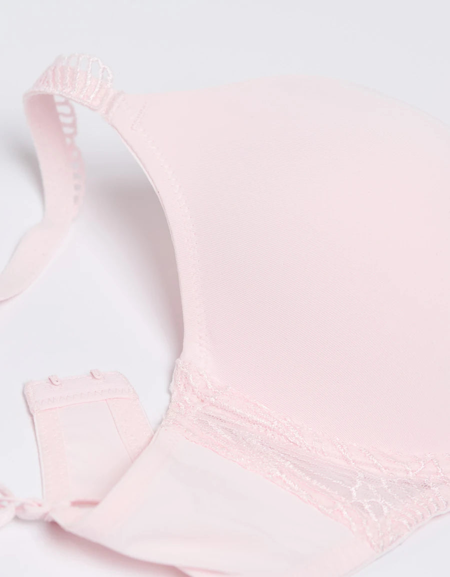 Embroidered Padded Plunge Bra