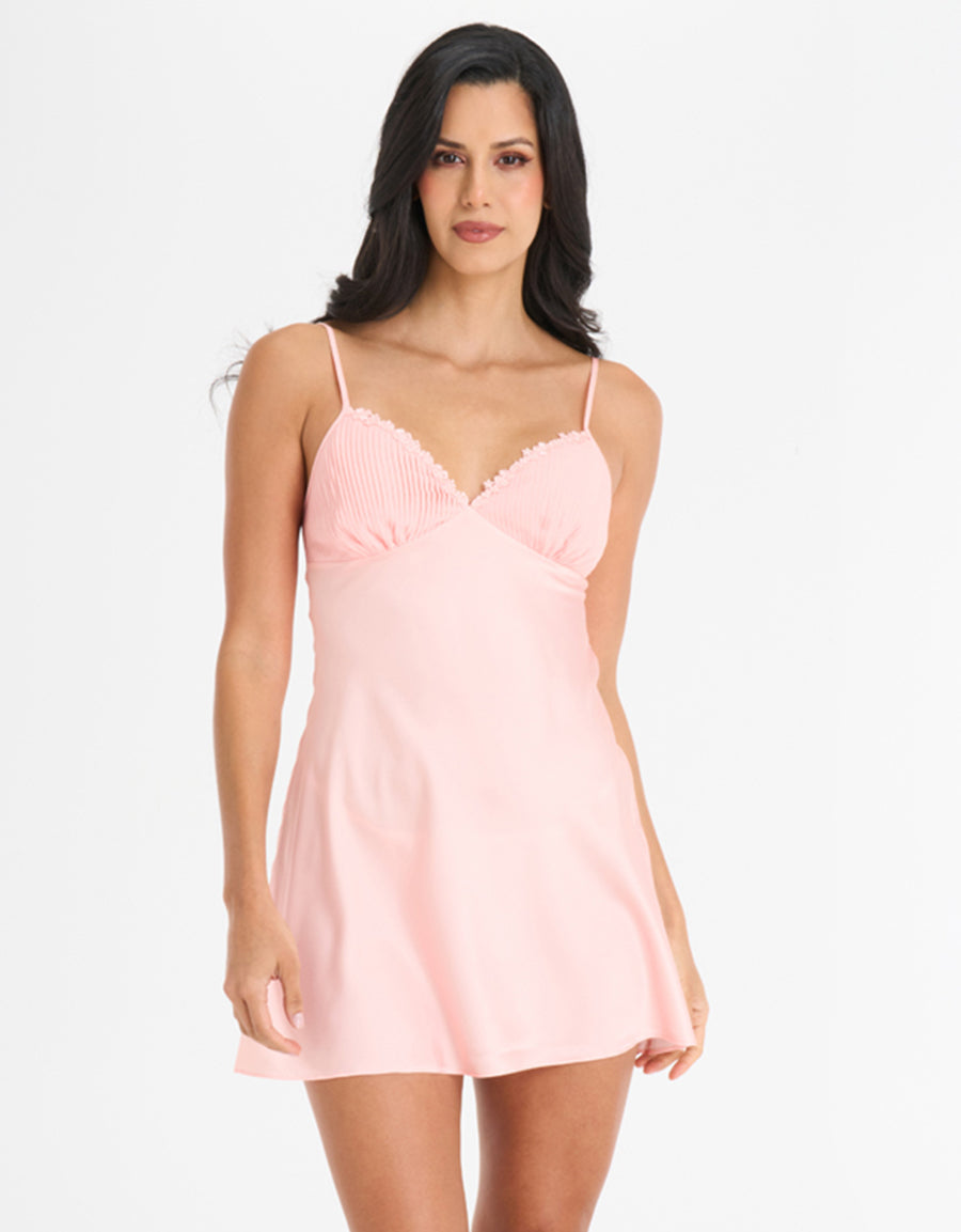 Chiffon Short Dress and Robe Set