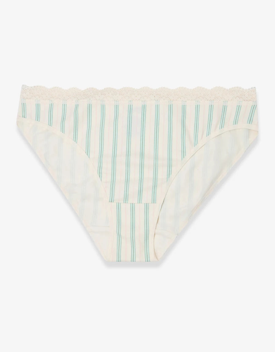 7-Pack Lace-Trim Cotton Bikini Panties
