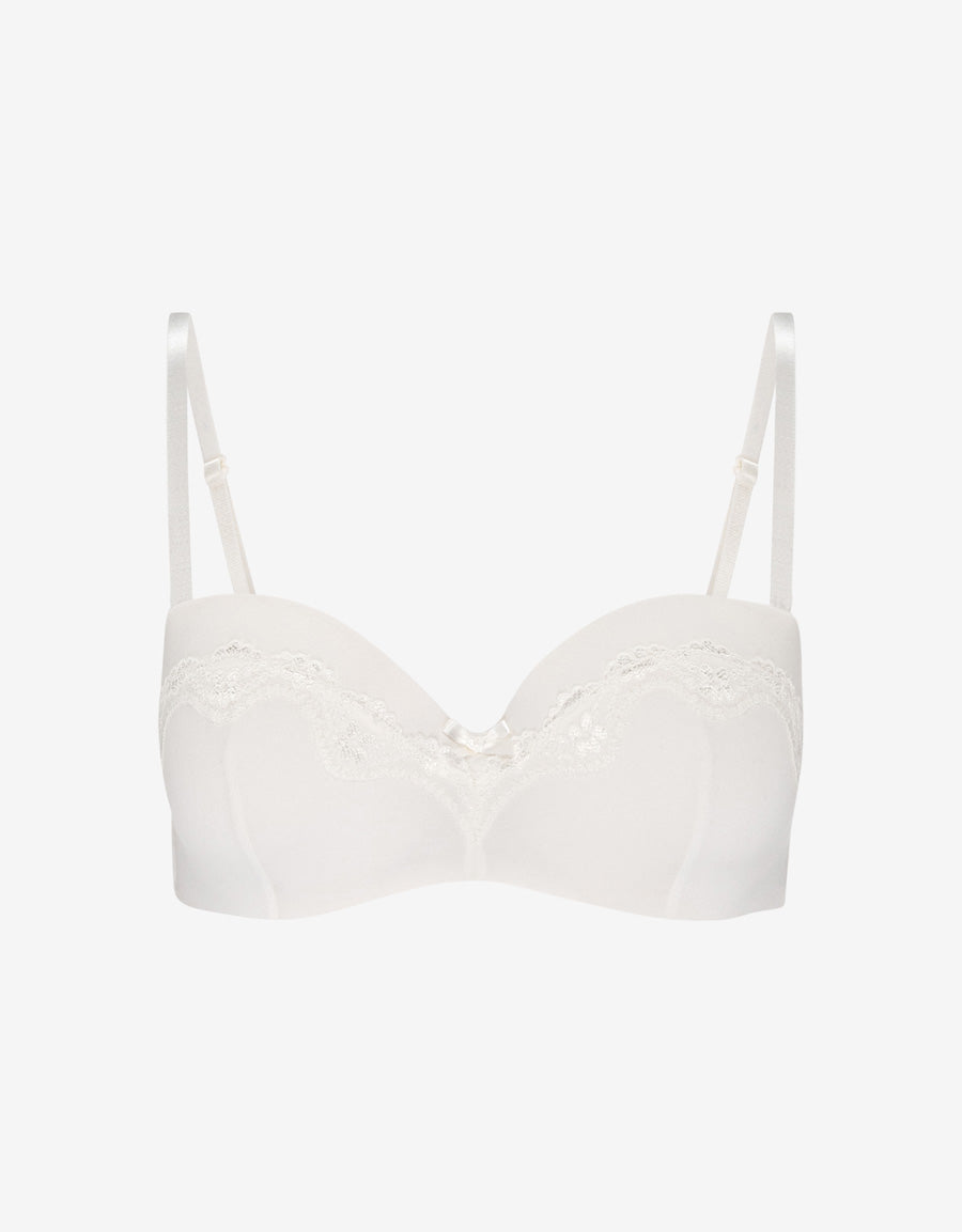 Lace-Trim Cotton Multiway Bra
