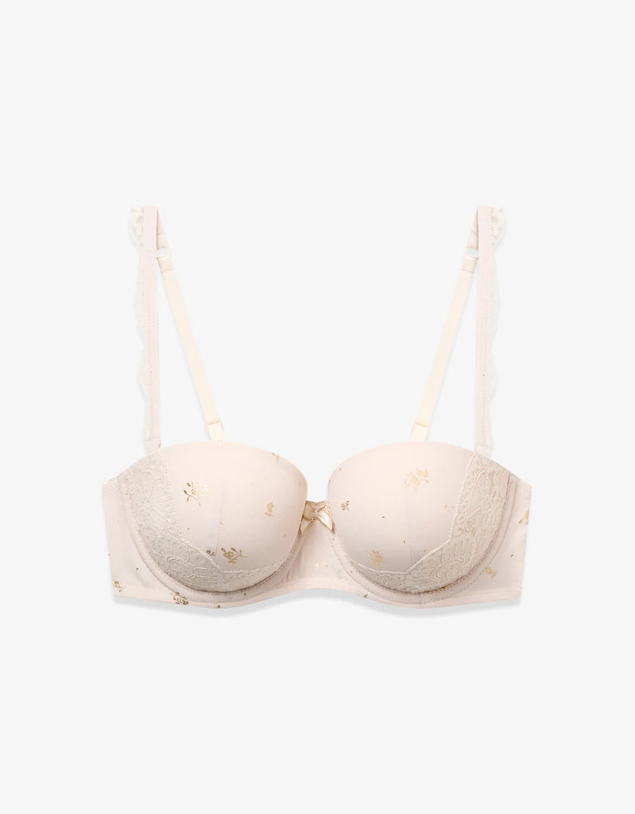 Floral Print Bridal Multiway Bra