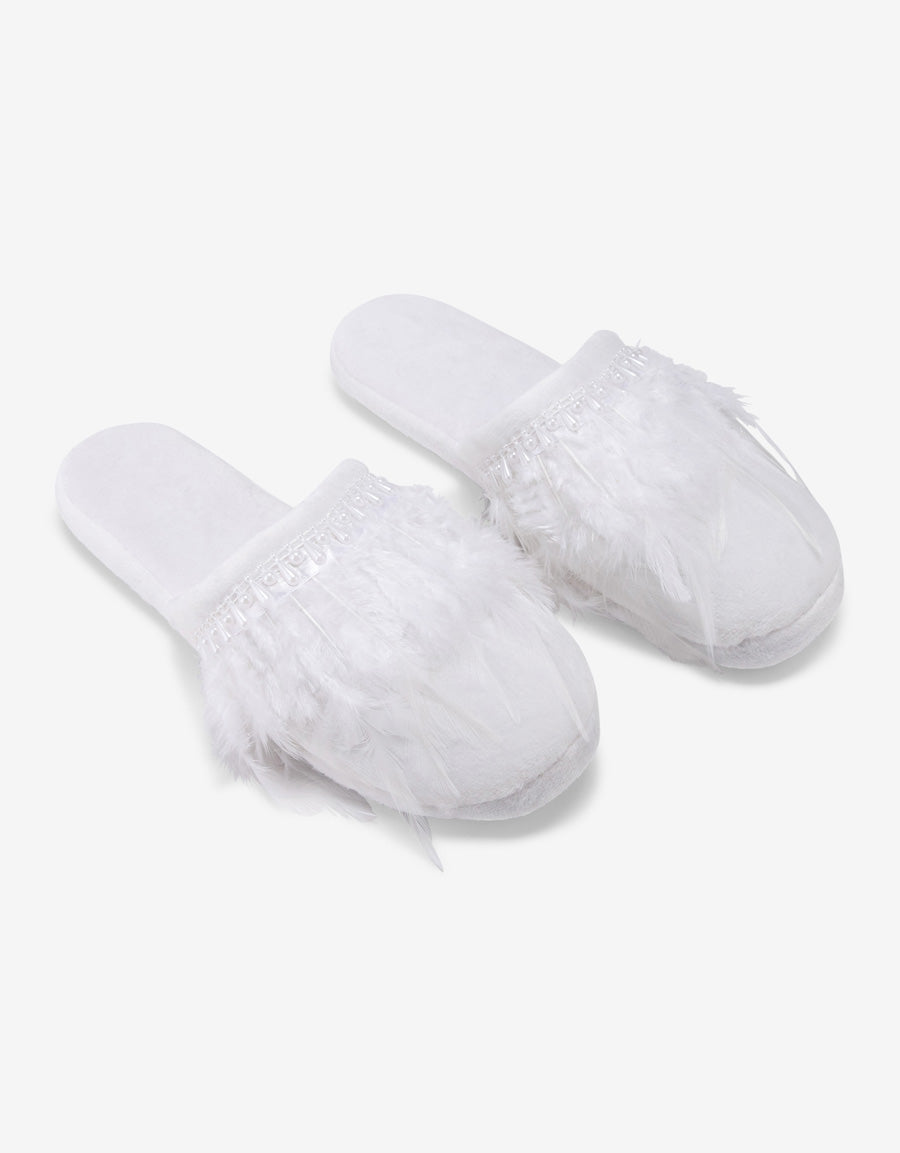 Satin Closed Toe Slipper