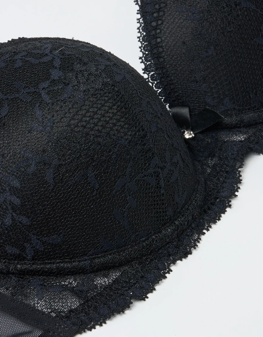 Lace Push-Up Plunge Bra