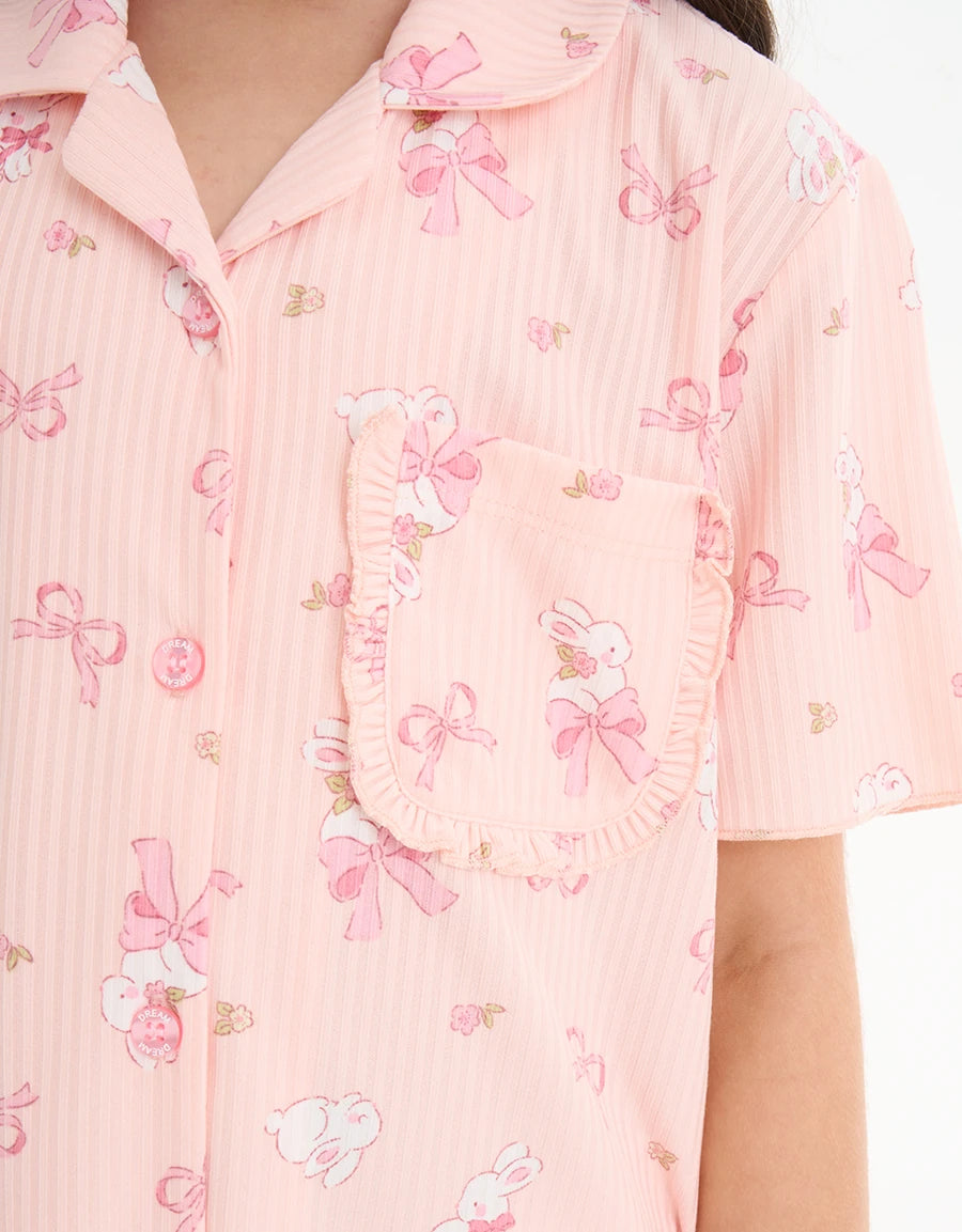 Hunny Bunny Print Pajama Set