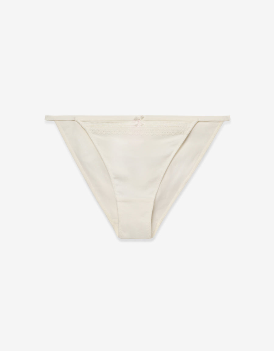 Cotton Tanga Panty in White