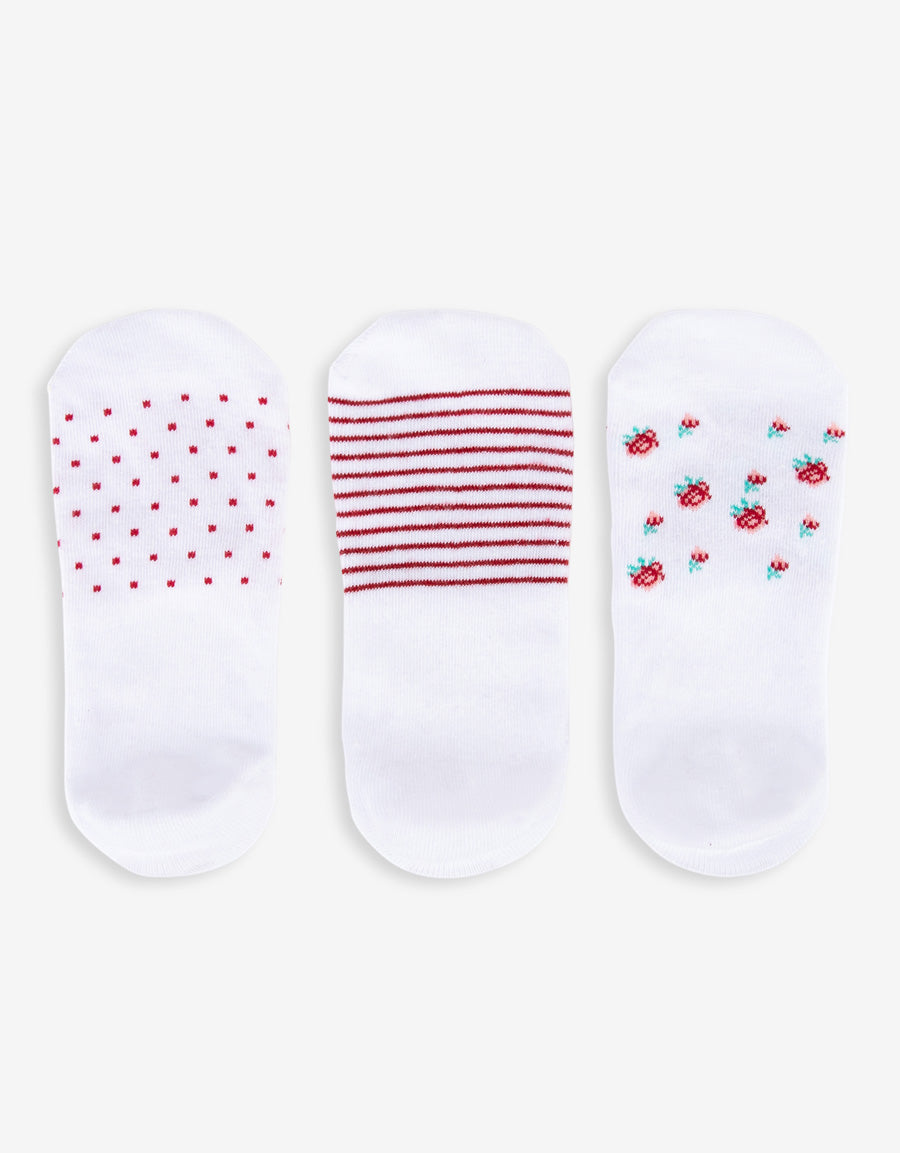 3-Pack Cotton Footsies
