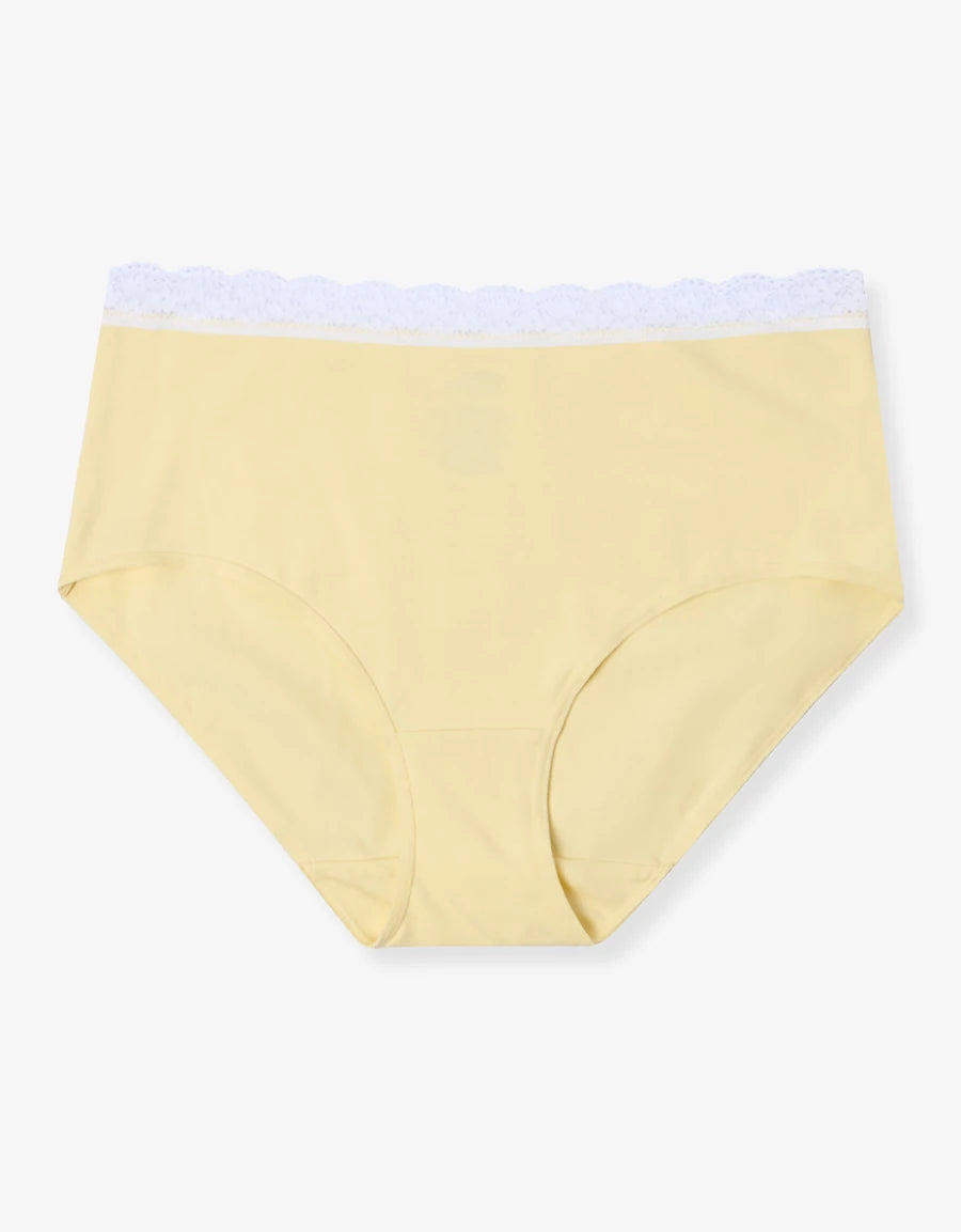 7-Pack Lace-Trim Cotton Maxi Panties