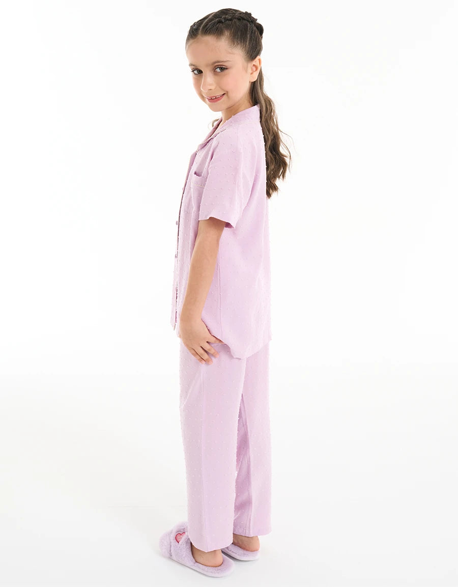 Viscose Dobby Pajama Set