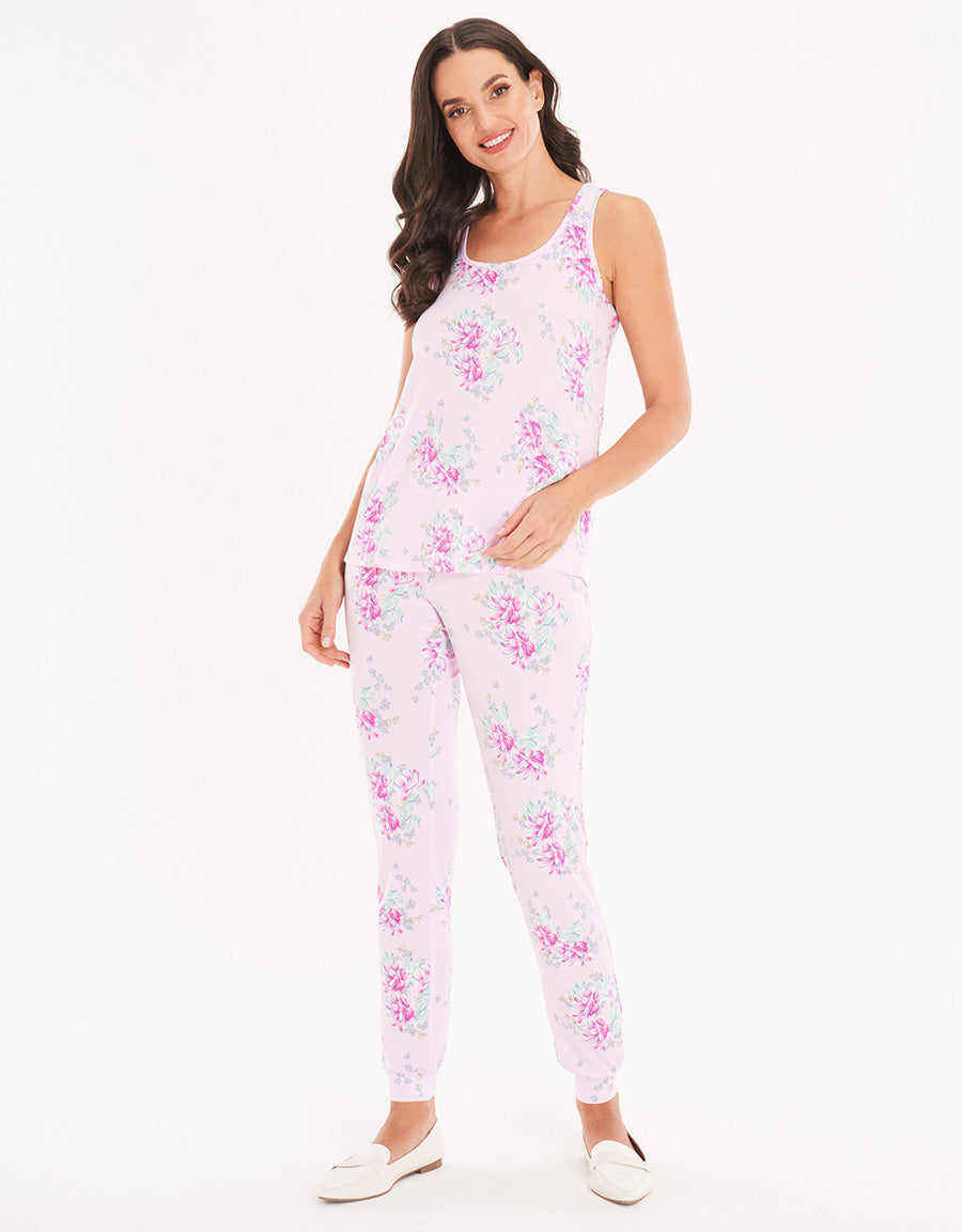 Pink Floral Jogger Set