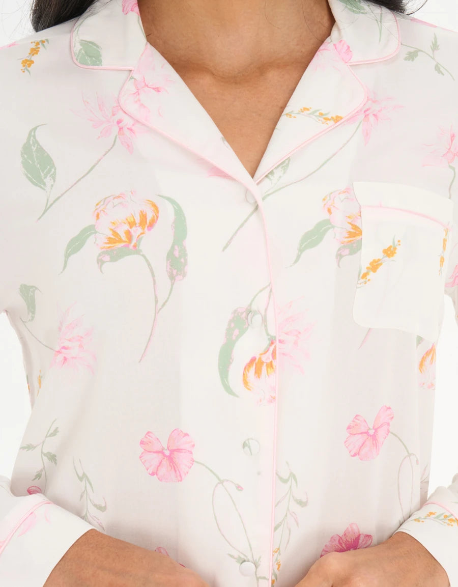2-Pack Floral Print Nightshirts