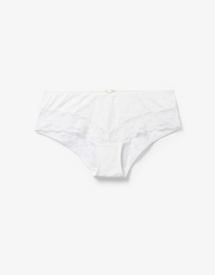 Lace Cotton Hipster Panty